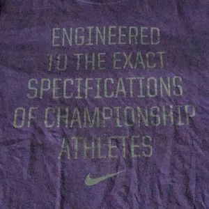 Nike purple tee with graphic